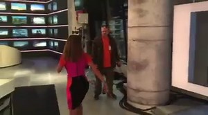 You probably know that Robin Meade loves to have music blasting in the studio during breaks. Sometimes we all sing along, but sometimes... We DANCE! Check out studio tech Darren's moves! | Morning Express with Robin Meade