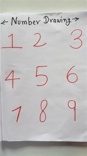 How to Draw Animals Using Numbers 1–9 | Easy Drawing Tutorial #shorts