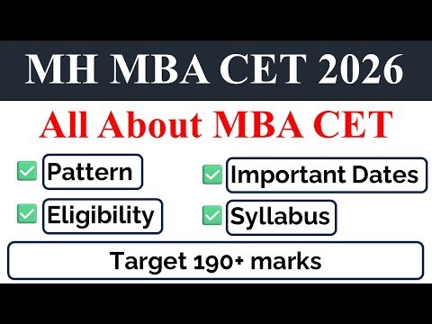 MH-MBA/MMS CET 2025 😱 | Eligibility, Exam Dates & Paper Pattern | Apply Before Mistake!
