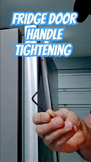 How to fix a loose fridge door handle!