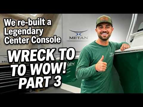 Boat Restoration Part 3 Seacraft Center Console Restoration Fixing a Storm Wreck 20 Years Later!