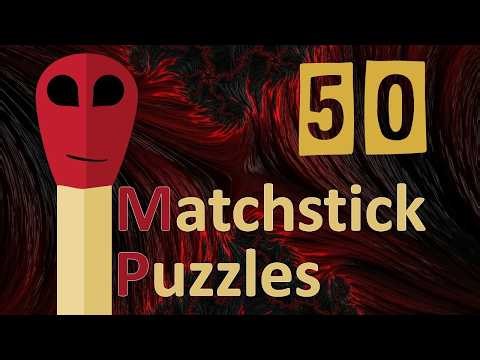 Matchstick Puzzle Game (50) Hints & Solutions Included