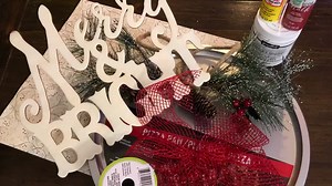 109K views · 2.6K reactions | Good Morning, Happy Friday! Turn a basic Dollar Tree pizza pan into home decor for Christmas! | Creating Through Chaos | Facebook
