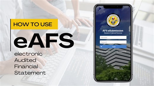How to use BIR eAFS? TIMESTAMPS: 𝟎𝟏:𝟎𝟏 What are the forms to be used and other attachments? 𝟏𝟑:𝟏𝟏 When is the deadline for submission of AITR with Attachments? 𝟏𝟔:𝟑𝟓 Who is required to submit a duly filed AITR with attachments to the BIR? 𝟏𝟖:𝟑𝟎 What shall serve as proof of submission of AITR with Attachments? 𝟐𝟑:𝟏𝟖 How to register to eAFS? 𝟐𝟖:𝟓𝟗 How to submit Financial Statements and other Attachments to the AITR using eAFS? 𝟒𝟏:𝟓𝟕 Do I still need to go to the BIR afte