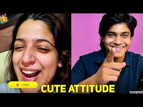Cute Attitude Girl on Monkey Chat 😍 | Funny Random Video Call