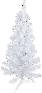Northlight 3' Pre-Lit Medium White Pine Artificial Christmas Tree - Green Lights