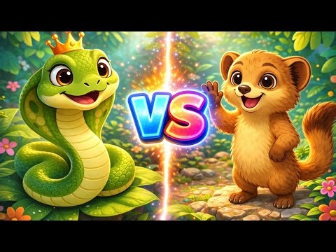 Who is Faster? King Cobra or Mongoose? | Epic Animal Battle for Kids!