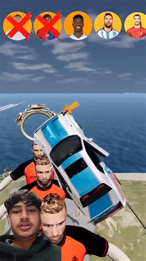 Cr7 ❌ Messi ❌ Neymar ❌ Mbappe ❌ Haaland ❌ Squad Game Jump Challenge #shorts #simulator