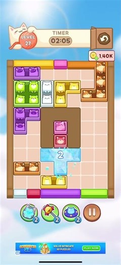 Cat Escape & Cat Away – Level 27 Walkthrough | Sliding Cat Puzzle 🐱📦