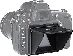 Camera LCD Sun Shade Sun Hood Camera LCD Viewfinder Professional Optical Sunshade with Screen Protector for Nikon D750