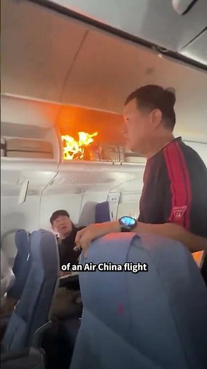 Lithium Battery in Plane Overhead Bin Bursts Into Flames Midair