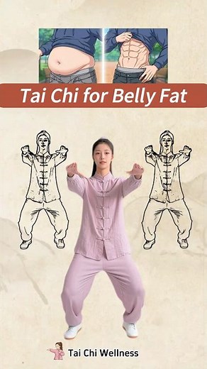 ▶️ Tai Chi for Belly Fat（No-Jump｜Standing）#taichi