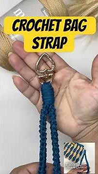 Easy crochet bag strap tutorial