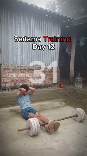 One Punch Man exercise Day 12 ☠️💪🏋️#100pushups #onepunchman #saitama #hasenfitman #saitamatraining