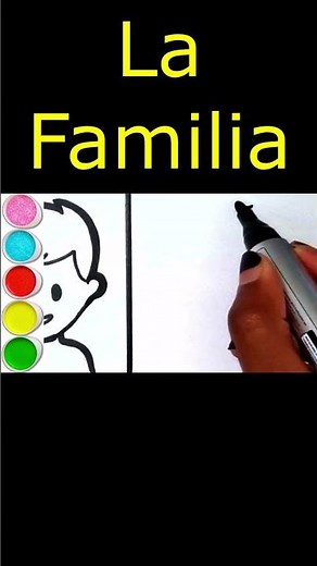 Dibuja y Colorea Una Familia Abuelos, Padres E Hijos 👵👴👩👨👧👦❤️🧡💛💚Dibujos Para Niños #dibujosfelices