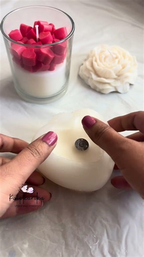 Handmade Weaved Heart Candle | Satisfying Candle Art