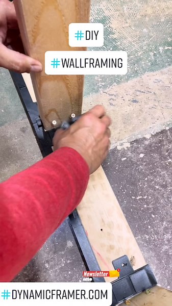 The Dynamic Framer: 3 piece kit to help the DIY frame walls without the contractor expense. Save up to 60% by using the Dynamic Framer. Sign up for our newsletter for details. Coming to a store near you. #diy #homerenovation #tipsandtricks #construction #wallframing