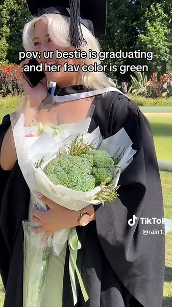 Creative Graduation Bouquet Ideas with Broccoli