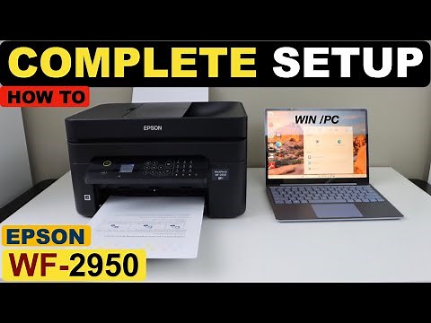 Epson WorkForce WF-2950 Setup, WiFi Setup, Connect To Windows 7, 8, 10 or 11 Laptop / PC, WiFi Auto.