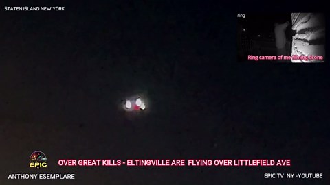 Hovering Flashing Drone Spotted Over Staten Island