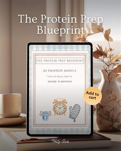 Digital Cookbook | 20 High-protein Meal Prep Bowls | Quick & Healthy Recipes Under 30 Minutes | the Protein Prep Blueprint - Etsy