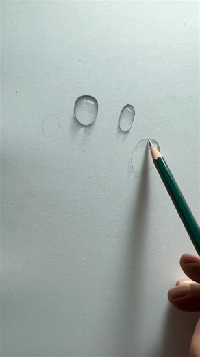Drawing Hyper-Realistic 3D Water Drops 💧✨ | Pencil Sketch #shorts