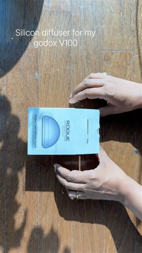 Rogue silicon diffuser for my Godox V100 #divishots #creativegadgets #photography #creativeideas