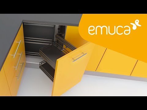 How to install the Titane corner unit in kitchen corner furniture - Emuca