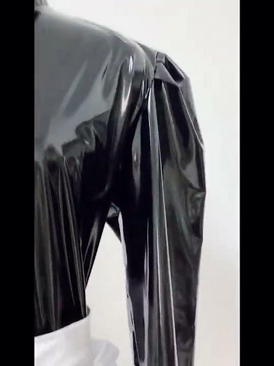 French Maid Lockable Dress Crossdressing for Men Long Sleeves Bodycon Dresses Sissy Uniform Cosplay