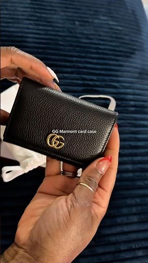Gucci wallet Bi-color GG Marmont card case #unboxing #luxurylifestyle
