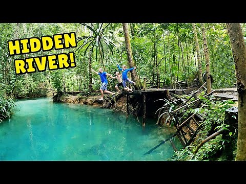 EXPLORE the BLUE RIVER (KALI BIRU) and WEWALI WATERFALLS of RAJA AMPAT | West Papua, INDONESIA