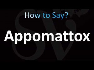 How to Pronounce Appomattox, Virginia (CORRECTLY!)