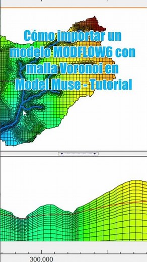 Cómo importar y simular un modelo MODFLOW6 con malla Voronoi en Model Muse - Tutorial
