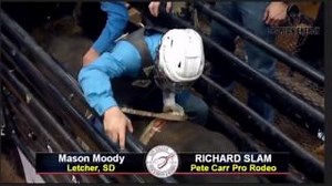 Mason Moody! 90.5 pt ride on Pete Carr Pro Rodeo's Richard Slam for the 2025 San Angelo Xtreme Bulls win! #WeAreProRodeo | PRCA ProRodeo