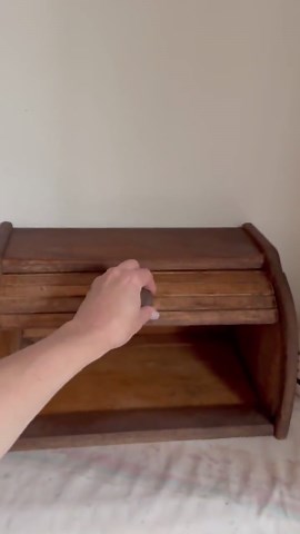 Vintage Wooden Roll up Bread Box- Old Wooden Retro Bread Box- Wooden Storage Box- Kitchen Wooden Box- Rustic Decor- Handmade Bread Box. - Etsy