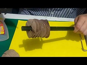 Tornillo de Arquímedes -Casero