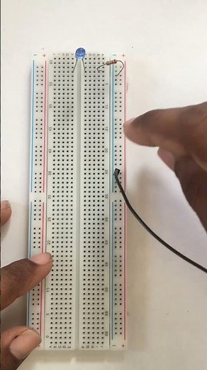 How To Make An LED Circuit Using Breadboard At Home | Easy DIY #youtubeshorts #diy #viral