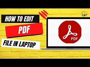 How to Edit Pdf File in Laptop