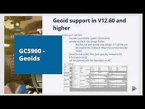 Trimble GCS- Geoids in GCS900