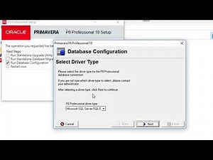 Download and install primavera P6 - SQLite Database