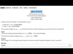 Getting Zero Codeforces solution | Educational Codeforces Round 126✅ (100/100) FULL | AC Code
