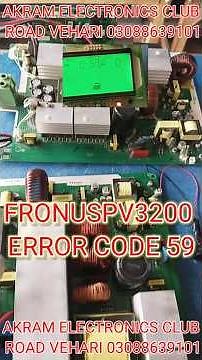 solar inverter error code 59 | #fronuspv3200fault59 | 3kw inverter fault 59 problem