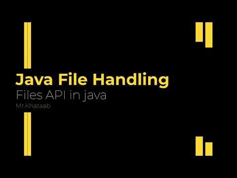 Files API in java 22