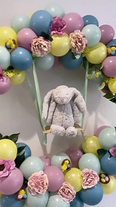 Easter balloons are a must! 💛🐰💛 So today we decided to decorate the house with easter 🤩🙌🏼🐰🐣! And I had this idea of a bunny on a swing.. so as the house was in chaos (what you can’t see in this video.. because the kids are off on holiday 🤪) I decided to keep some sanity and make this little idea come to life ❤️🐰👌🏼 I actually wasn’t too sure on this colour combo.. though it really grew on me 💛🙌🏼🤩.. as I wanted to steer away from a solid pastel look but still look Eastery.. if that