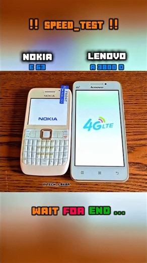 🫠⚡NOKIA N63 vs LENOVO A 3800 D SPEED TEST !! 🔥