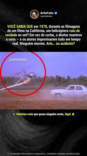 O acidente virou cena