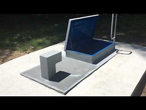 In ground outdoor tornado shelter