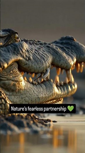 The Fearless Bird That Cleans a Crocodile’s Teeth 🐊🕊️ | Nature’s Odd Friendship