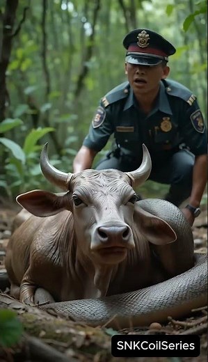 "Shocking Moment: Cow Killed by Python!"