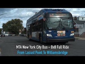 Bx8 Bus Full Ride | Locust Point to Williamsbridge | MTA NYC Bus
